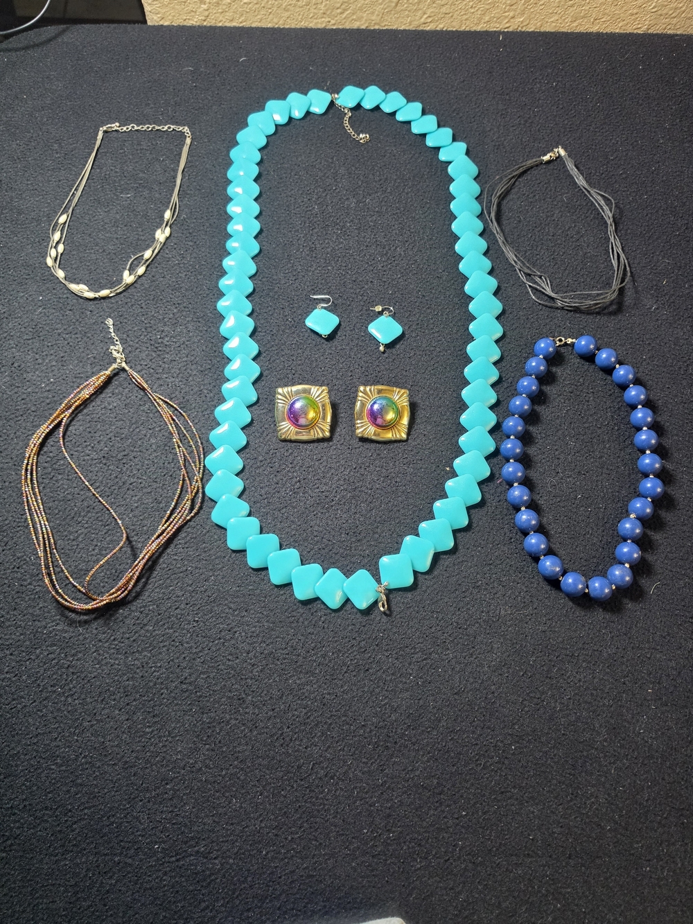 Fun & Colorful Costume Jewelry Bundle - Statement Necklaces & Earrings